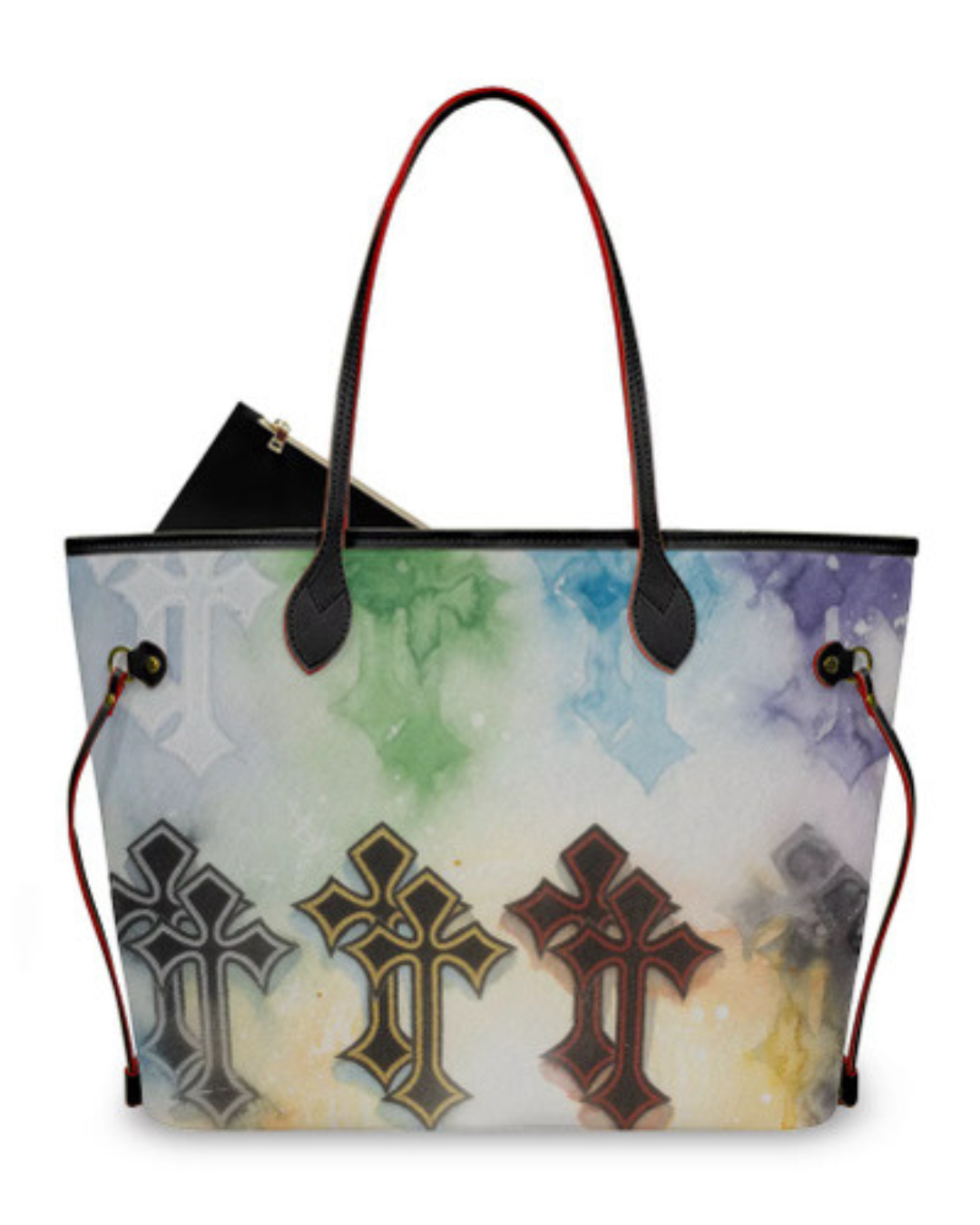 Cross drip Tote bag